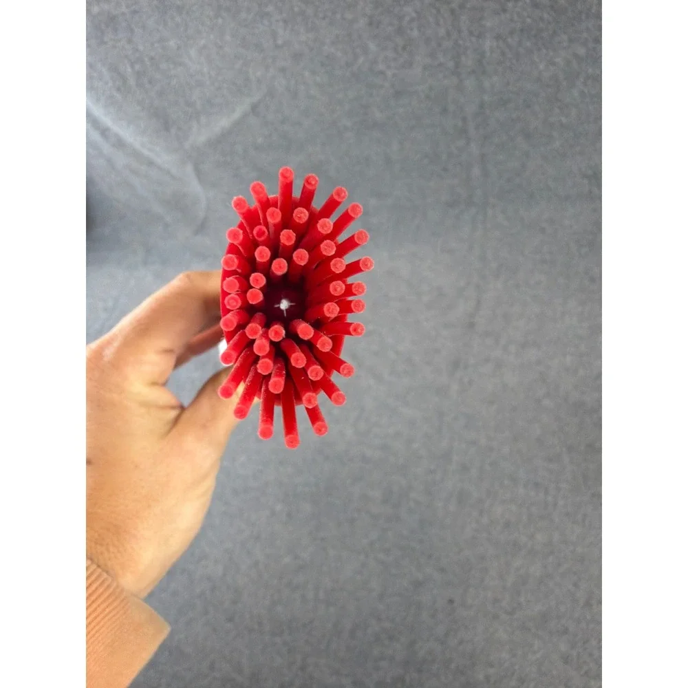 Pampered Chef Basting‎ Bottle Red White Silicone Brush 2704 BBQ Kitchen Tool